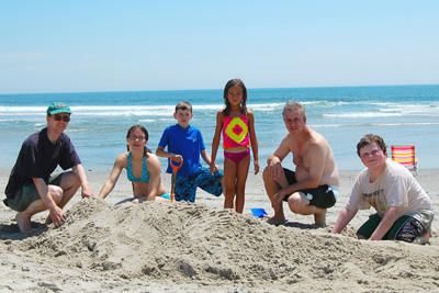 Cousins at the beach