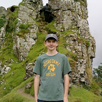 Brendan visiting a castle