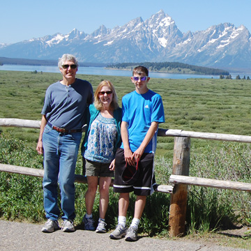 Brendan, Tim, Marie on vacation