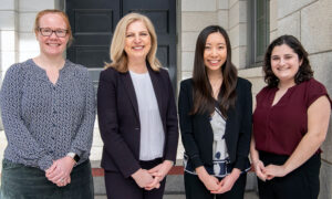 Photo of four specialists who work at the Klinefelter Syndrome Clinic. 